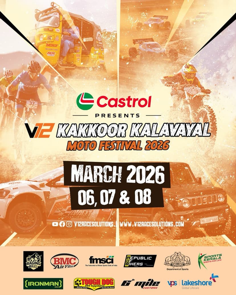 V12 KAKKOOR KALAVAYAL MOTO FESTIVAL 2026 - Sports in Kochi